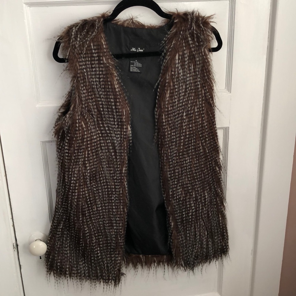 Faux fur vest